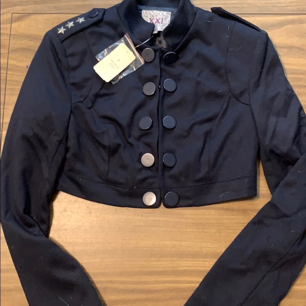 Military crop jacket